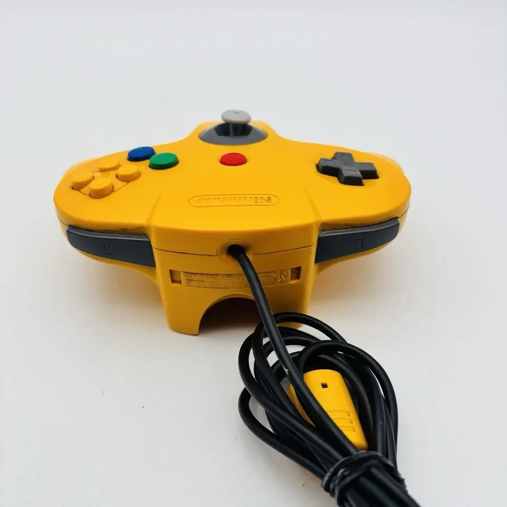 Nintendo 64 Yellow Controller NUS-005 Official N64 OEM Tested Working